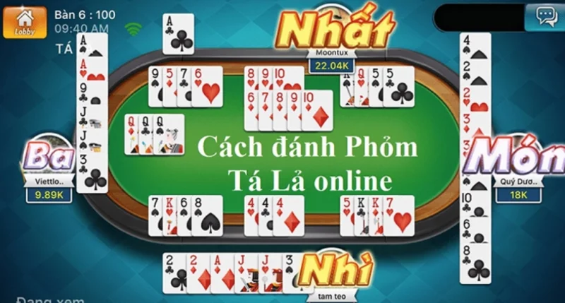 Cách chơi phỏm tái gửi ù đền như thế nào?