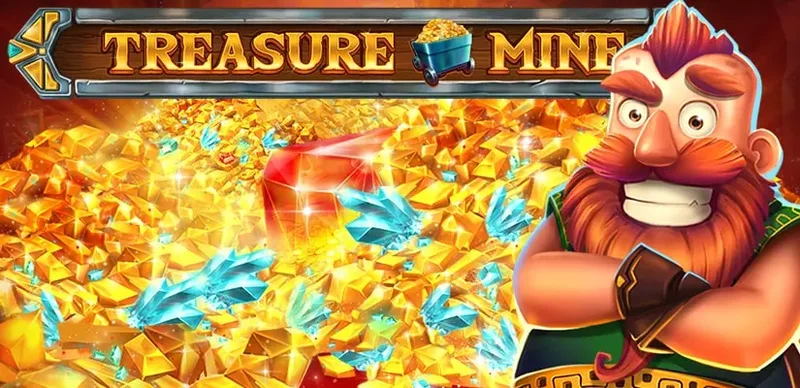 Trên cuộn Treasure Mine có cấu trúc 40 dòng thanh toán